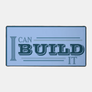 I Can Build It Desk Mat (Blue)