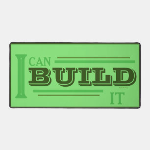 I Can Build It Desk Mat (Green)