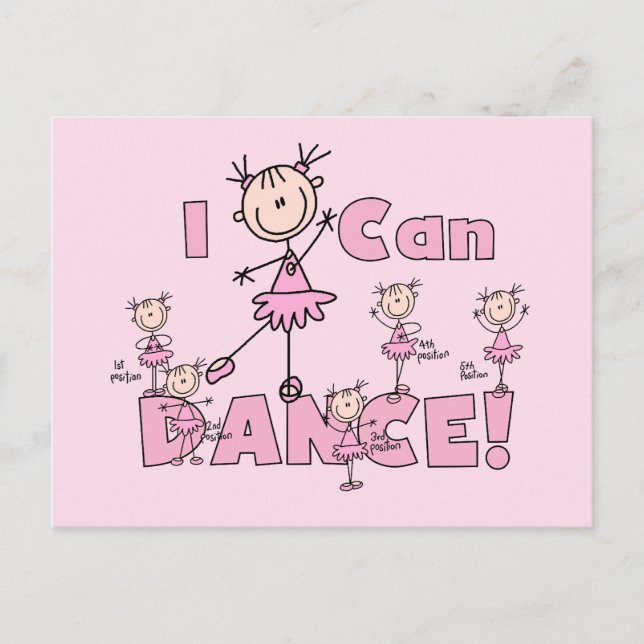 I Can Dance T-shirts and Gifts Postcard (Front)