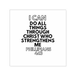 I CAN DO ALL THING S THROUGH CHRIST SELF-INKING STAMP