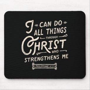 I Can Do All Thing Through Christ Bible Verse Quot Mouse Mat