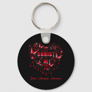 I Can Do All Things Brain Aneurysm Awareness  Key Ring