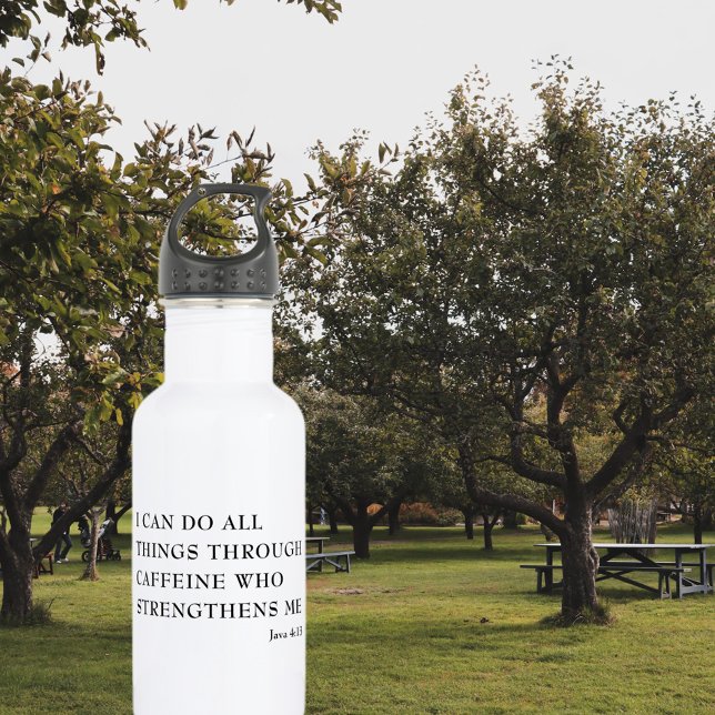 I Can Do All Things Caffeine 532 Ml Water Bottle (Creator Uploaded)