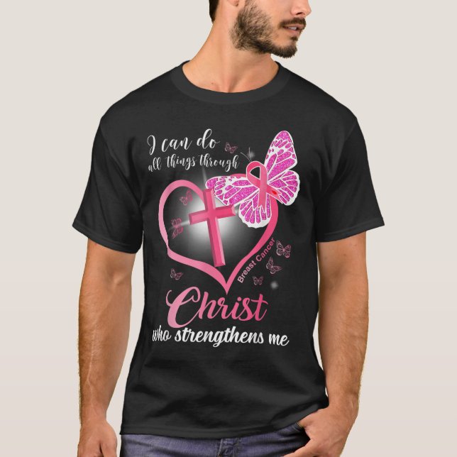 I Can Do All Things Christ Who Strengthens Breast  T-Shirt (Front)
