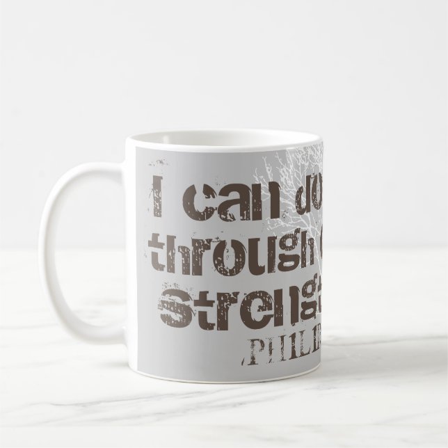 I Can Do All Things Christian Men Scripture Coffee Mug (Left)