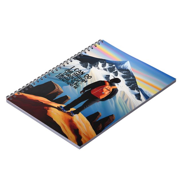 I Can Do All Things Motivational Notebook (Left Side)