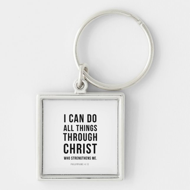 I Can Do All Things Philippians 4:13 Key Ring (Front)