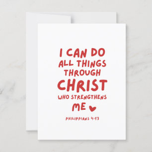 I Can Do All Things Philippians 4:13 Postcard