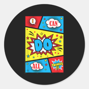 I Can Do All Things Positive Affirmations Quote Co Classic Round Sticker
