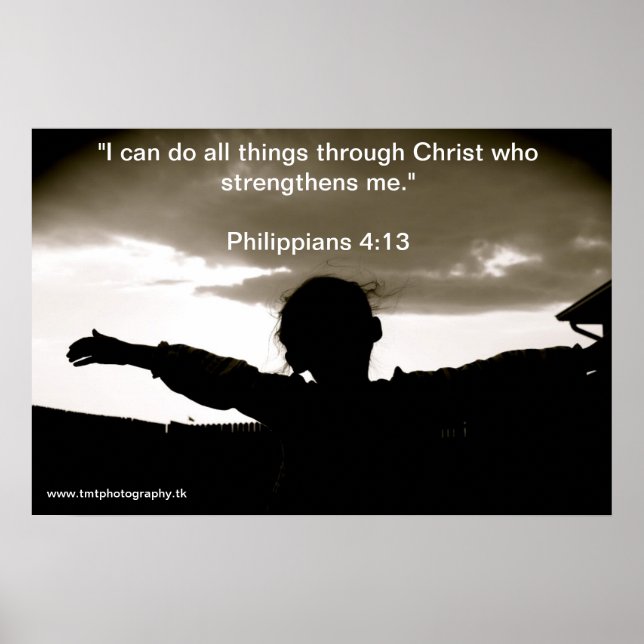 I can do all things poster (Front)