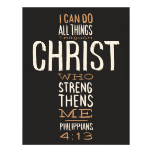 I Can Do All Things Through Christ Bible Verse Photo Print