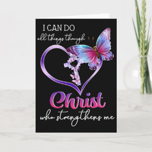 I Can Do All Things Through Christ Butterfly Art E Card
