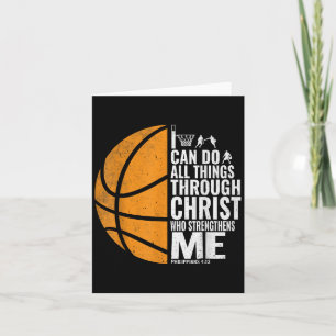 I Can Do All Things Through Christ Christian Baske Card