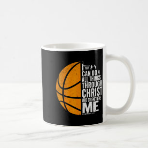 I Can Do All Things Through Christ Christian Baske Coffee Mug