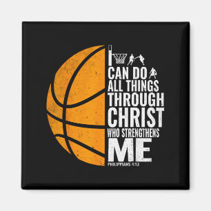 I Can Do All Things Through Christ Christian Baske Magnet