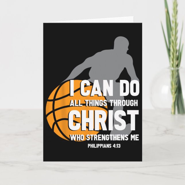 I Can Do All Things Through Christ Christian Byske Card (Front)