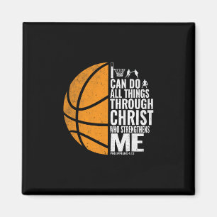 I Can Do All Things Through Christ Christian Sketl Magnet