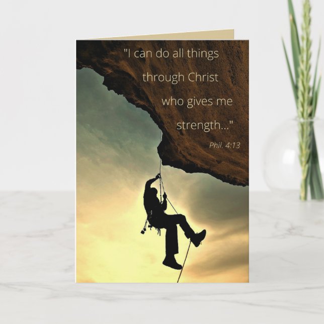 I Can Do All Things Through Christ - Greeting Card (Front)