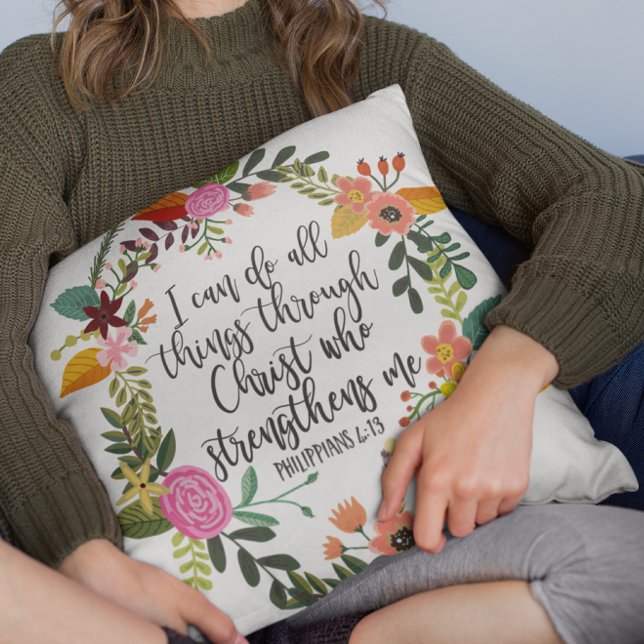 I can do all things through Christ, Philippians  Cushion (Creator Uploaded)