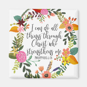 I can do all things through Christ Philippians Magnet