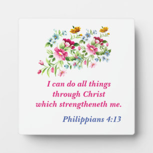 I Can Do All Things Through Christ! Plaque