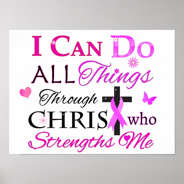 I CAN DO ALL Things Through CHRIST Poster (Front)