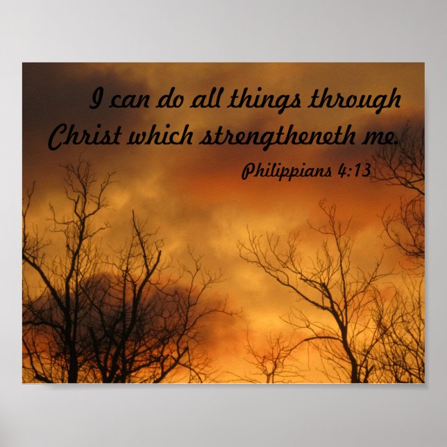 I Can Do All Things Through Christ poster (Front)