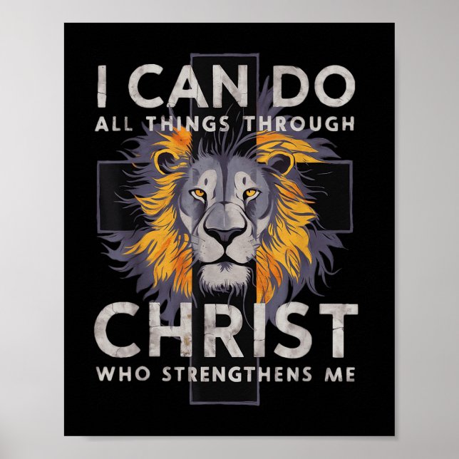 I Can Do All Things Through Christ  Poster (Front)