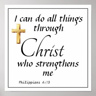 I can do all things through Christ Poster
