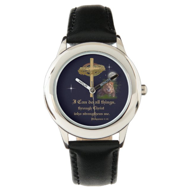 I can do all things through Christ scripture Watch (Front)