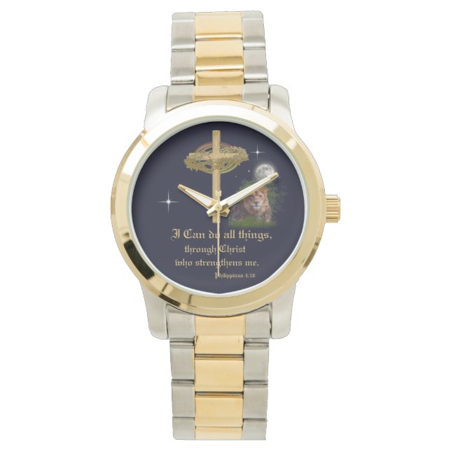 I can do all things through Christ scripture Watch (Front)