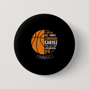 I Can Do All Things Through Christ - Sketll Player 6 Cm Round Badge