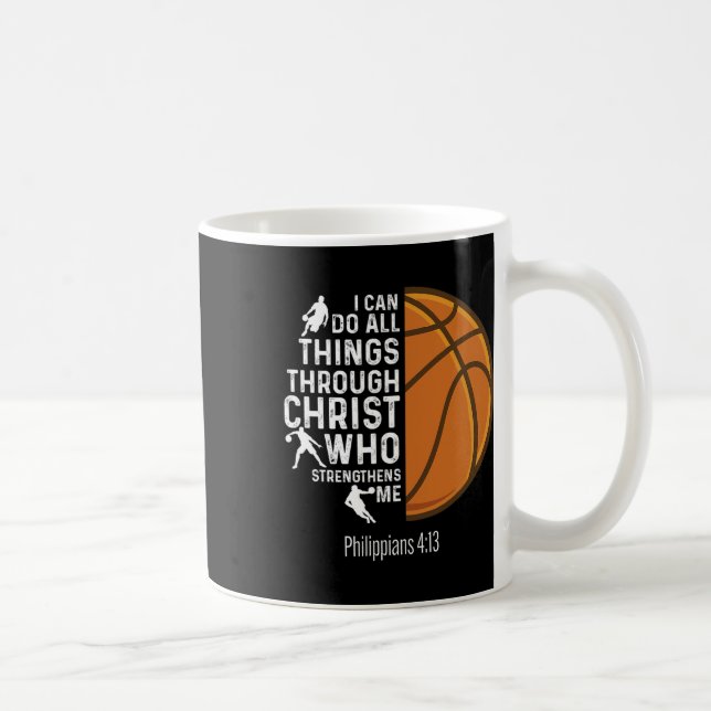 I Can Do All Things Through Christ - Sketll Player Coffee Mug (Right)