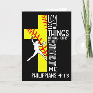 I Can Do All Things Through Christ Softll Christia Card