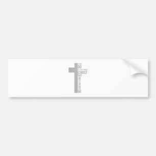 I Can Do All Things Through Christ Who Strengthens Bumper Sticker