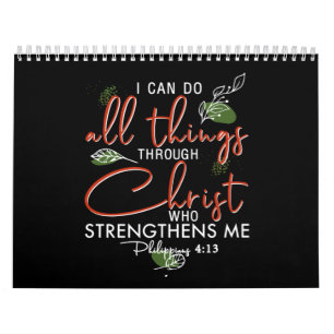 I Can Do All Things Through Christ Who Strengthens Calendar