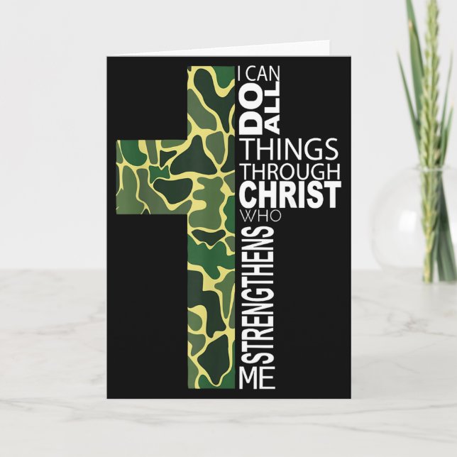I Can Do All Things Through Christ Who Strengthens Card (Front)