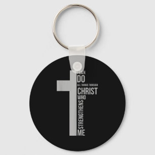 I Can Do All Things Through Christ Who Strengthens Key Ring