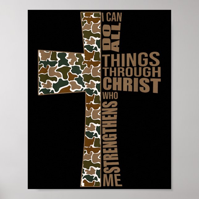 I Can Do All Things Through Christ Who Strengthens Poster (Front)