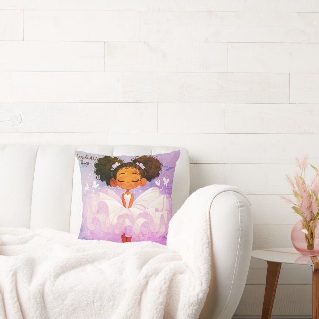 I can do ALL things throw pillow (Couch)