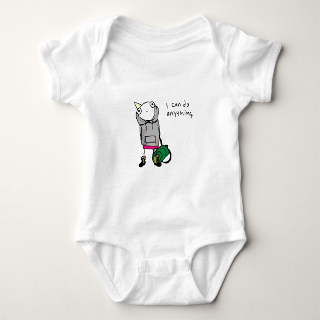 I can do anything. baby bodysuit (Front)