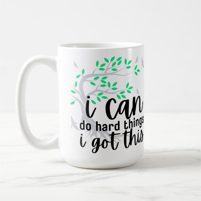 I Can Do Hard Things (Bright Tree of Life) Coffee Mug (Left)