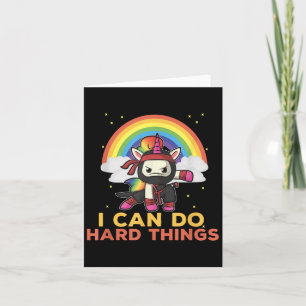 I Can Do Hard Things Rainbow Ninja  Card