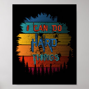 I Can Do Hard Things Rainbow Print Sticker