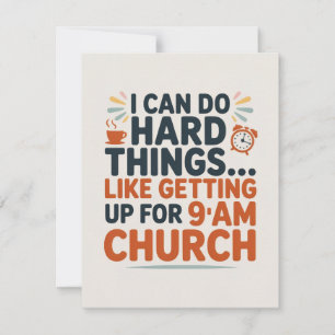 I can do hard things. RSVP card