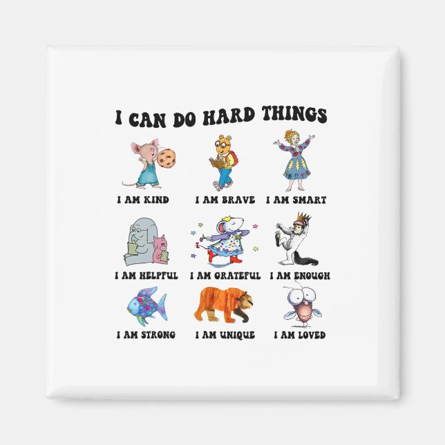 I Can Do Hard Things Teacher Back To School Childr Magnet (Front)