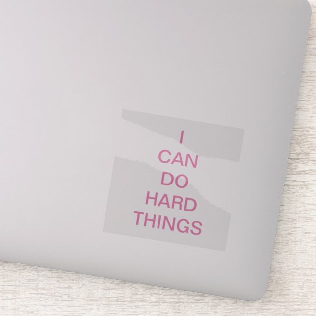 I Can Do Hard Things Transparent Vinyl (Detail)