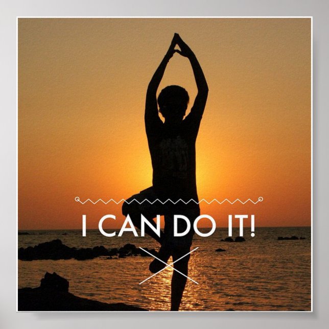 I Can Do It - Motivational Poster (Front)