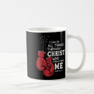 I Can Do Things Christian Boxing Quote Philipans 4 Coffee Mug