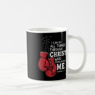 I Can Do Things Christian Boxing Quote Philippians Coffee Mug